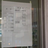 2022 年度 神奈川県公立高校入試における住吉高校の２月４日志願者数掲示